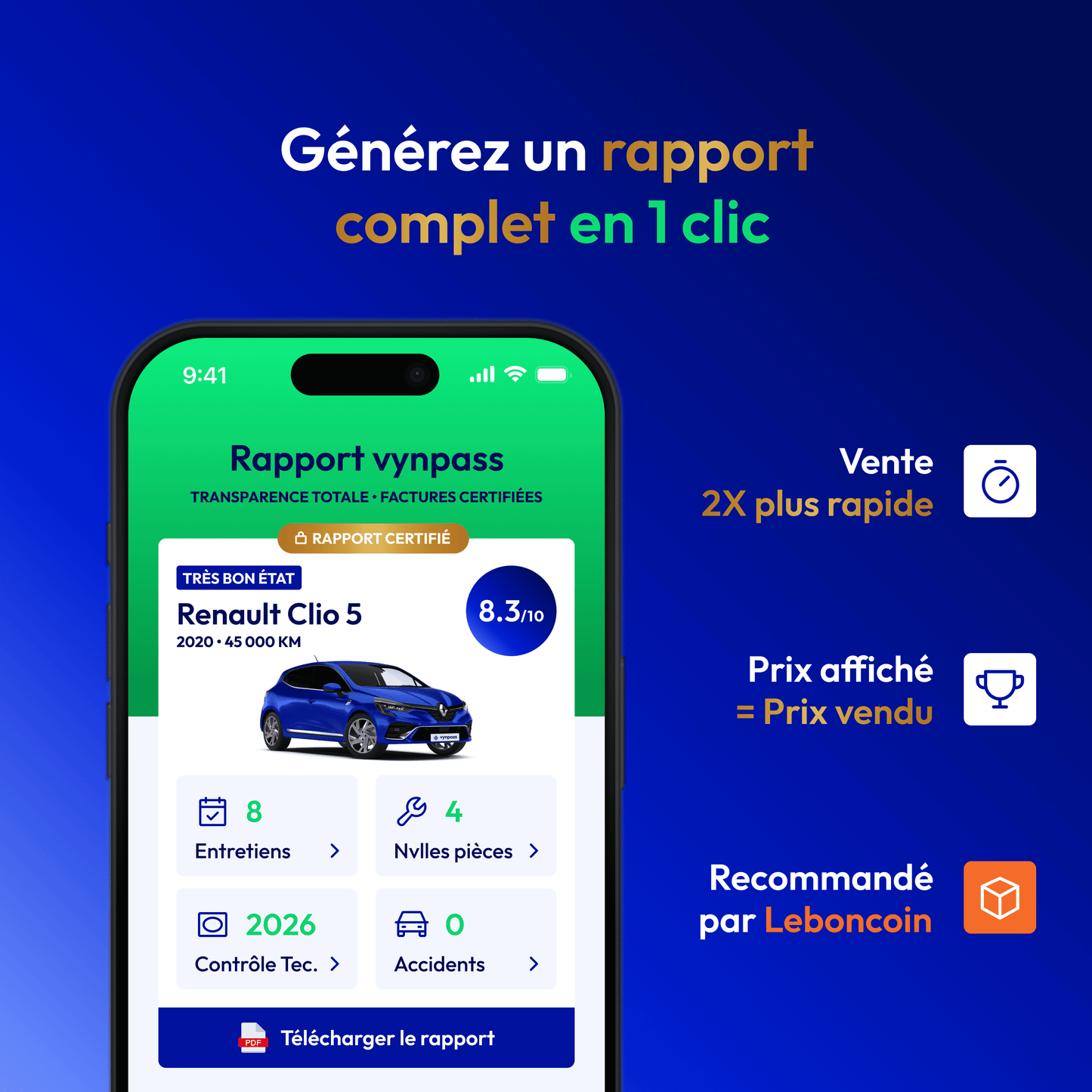 Le passeport numérique de votre véhicule.